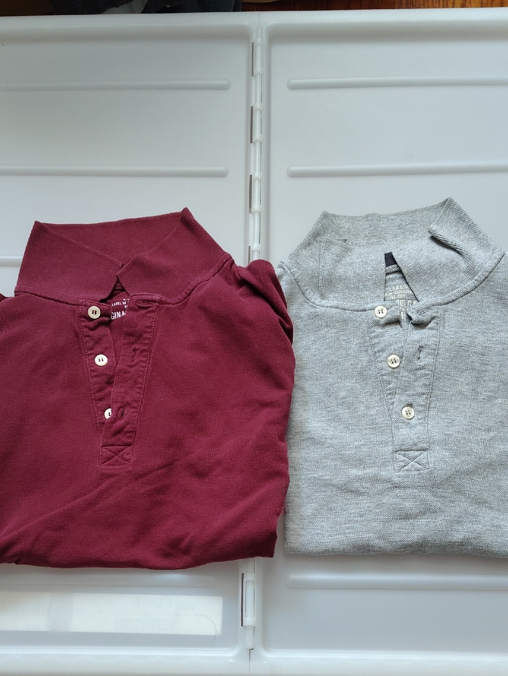 Vintage Lot 2 Pack Classic Polo Shirt H&M LOGG Label Graded Goods